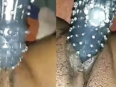 Wifes solo session with sombre dildo and worshiping goddess Puja Gupta