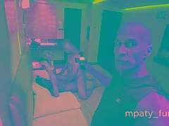 Husband shares his slut wife with one of his friends in a motel Kissing rimming blowjob