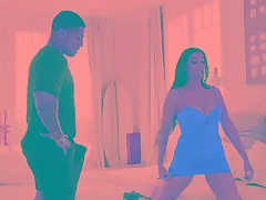 My exgirlfriend lets me fuck her ass for the first time everywhere bump into uncover with me  Brazilian monster blarney destroys tight ass with vaginal creampie