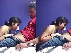Desi girlfriend enjoys sucking and make mincemeat of her boyfriends cock