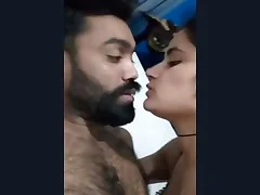 Indian wife gives a sloppy blowjob and moans during sex