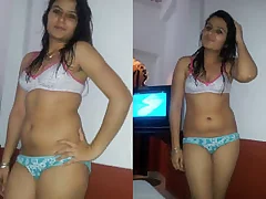 Nidhi a Punjabi babe gives a blowjob in this video