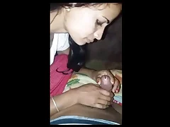 Beautiful girl gives a sensual blowjob in desi movie