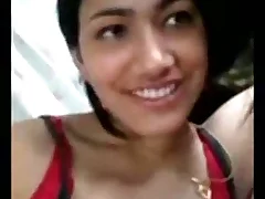 College student indulges with passionate lovemaking with her partner