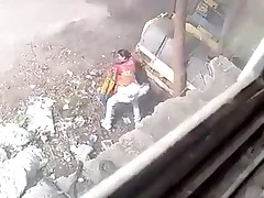 Indian openair sex with a driver