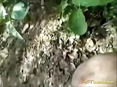 Indian slut outdoor in after taxes gets hairy pussy fucked by