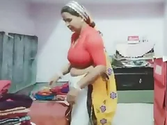 Indian Mon Sadaf Gets Off in a Steamy Dress