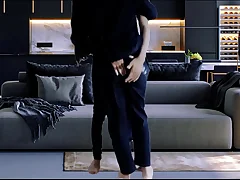 Hot desi indian couple in the room hard sexual congress hot romance Nighty boobs fondling and ass lick