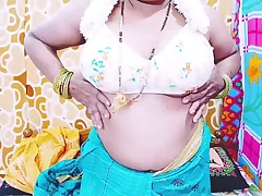 Desi bhabhi showing boobs pussy fingering Telugu brutal talks
